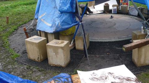 Hyde Park Community Orchard artwork installation