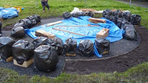 Hyde Park Community Orchard artwork installation Hyde Park Community Orchard artwork installation