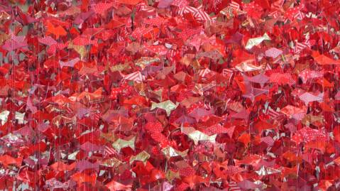 Origami fish - detail